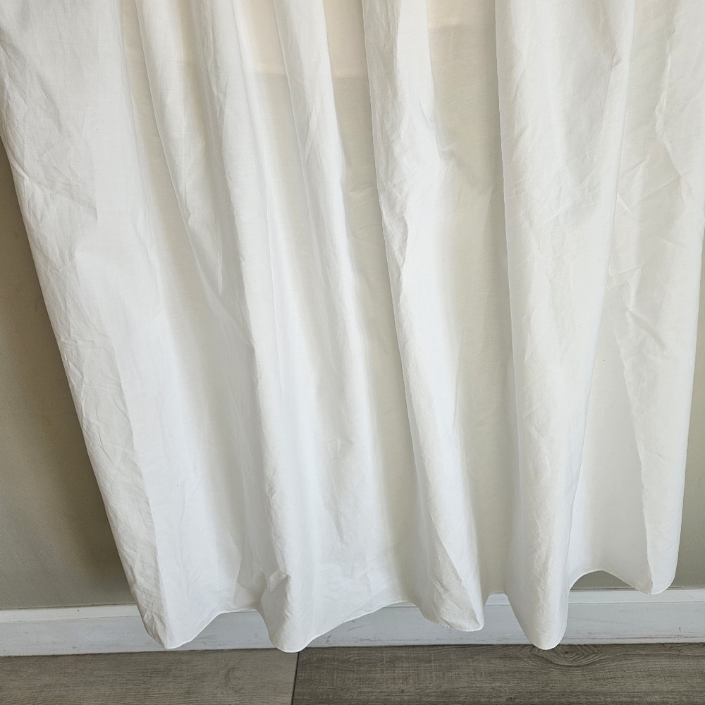 Sau Lee White Cotton Poplin Sweetheart Neckline Maxi Dress ALTERED - Picture 7 of 13